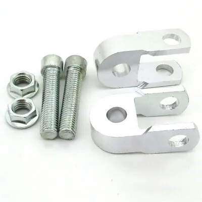 Aluminum Shock Absorber Height Extension Extender Riser Silver For Motorcycle • $11.29