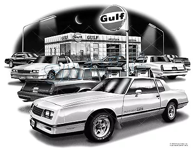 Monte Carlo 84858687 Muscle Car Art Print #1903  Free Usa Shipping  • $24.99