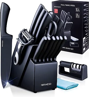 RAXCO Knife Set Kitchen Knife SetKnife Block Set Chef Knife Set With Block AU • $80.98