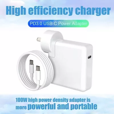 87W USB-C Power Adapter Charger 2M Type-C Cord For Apple Macbook Air Pro Laptop • $25.95