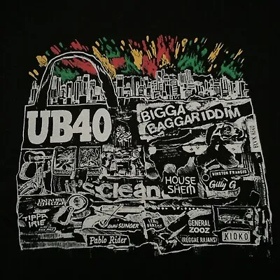 Ub40 Tour Black T-shirt Size Large • £19.99