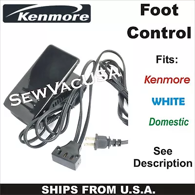 Sewing Machine Motor Pedal Foot Control With Power Cord FC-6605 - Kenmore 158 • $32.99