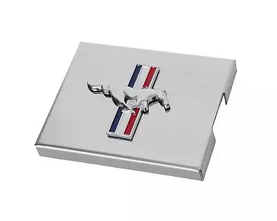 1998-2004 Mustang Polished Stainless Fuse Box Cover Tribar Running Horse Emblem • $39.95