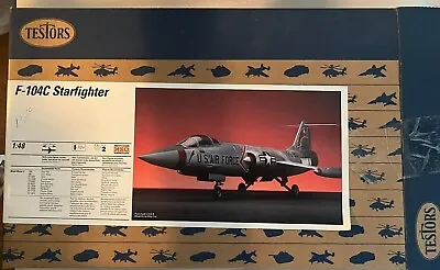 1990's Era Testors F-104C Starfighter 1:48 Scale Model Kit # 7523 Fighter Jet • $30