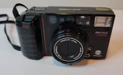 Minolta Auto Focus Tele 35mm Point & Shoot Camera W/ 38mm & 60mm Telephoto Lens • $34