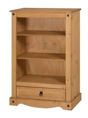 Corona Bookcase 1 Drawer Display Storage Pine By Mercers Furniture® • £65.99