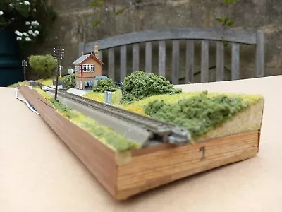 N Gauge Model Railway Shelf Layout Level Crossing Diorama Project  • £40