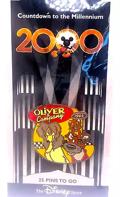 Countdown To The Millennium DISNEY Trading Pin - OLIVER And COMPANY #26 On Card • $6.26