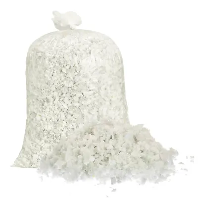 Shredded Memory Foam Filling 10 Pounds Bean Bag Filler Foam - White • £31.10