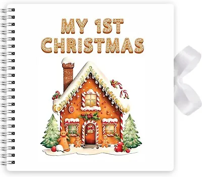 My First Christmas Memory Scrapbook & Photo Album - 20cm X 20cm • £8.99