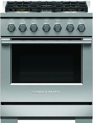 Fisher Paykel RGV3305L 30  Stainless 5 Burner Pro LP Gas Range #136227 • $3999