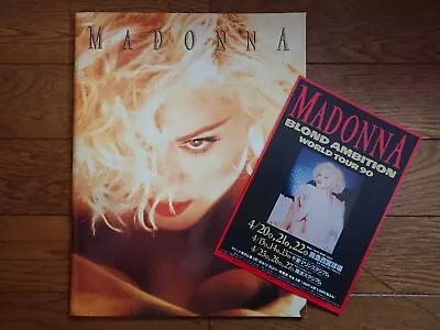 MADONNA 1990 Blond Ambition JAPAN TOUR Tour Book Concert Program W/ Flyer • $9.99