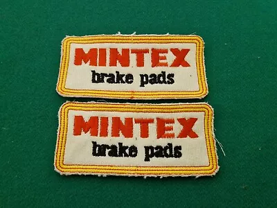 Pair Of Original 1990's MINTEX Brake Pads Cloth Patches (11 X 5 Cm) #2 • £4.99