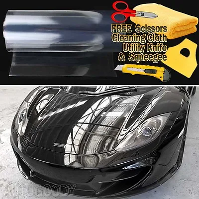 24 X60  Clear Bra Paint Protection Vinyl Film Wrap Transparent Car Paint Shield • $16.09