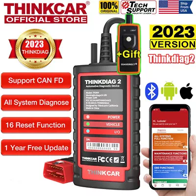 2024 THINKDIAG 2 Bidirectional Car Diagnostic Tool Auto OBD2 Scanner ECU Coding • $149