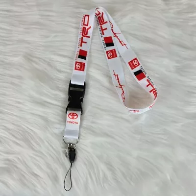 🔥NEW🔥 JDM TRD WHITE Car Lanyard Key Chain ID Holder Strap Toyota Lexus Supra • $3.99