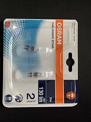 £4.98 • Buy 2 X Osram G4 Halogen Pin Socket Lamp 20W 12V Clear Halostar Halopin