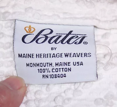 Vintage Bates George Washington Choice Hobnail Snow White Double Bedspread • $39