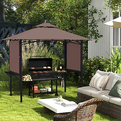 2.5 X 1.5m BBQ Tent Camping Portable Waterproof Picnic Gazebo Marquee Shelter • £142.99