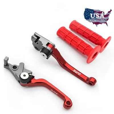 For Honda XR400 1996-2004 CNC Red Dirt Bike Brake Clutch Levers 2003 2002 2001 • $35.99