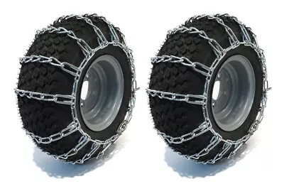 OakTen Set Of Two Snow Tire Chain Fits 16x7.5x8 18x6.5x8 18x8.5x8 2-Link • $40.49