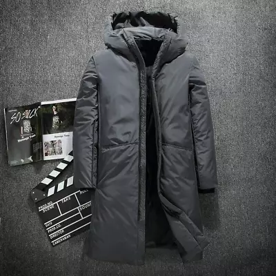 2021Warm Thick Winter Down Jacket Men Fashion Clothing Long Duck Down Coat M-4XL • $78.79