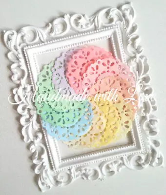 2.3 Inches Pastel Paper Doilies 1 Pack Of 10pcs Sweet Pastel Colour • $3