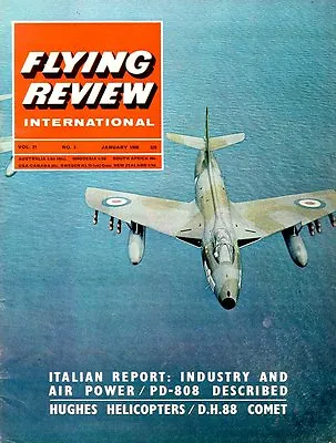 FLYING REVIEW INTL JAN 66 F8F BEARCAT_HUGHES 500_A-7 CORSAIR_ITALY AMI_Ki.46_DH • £3.13