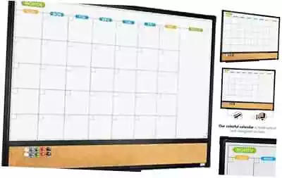  Magnetic Calendar Whiteboard & Bulletin Corkboard Combination Combo 24 X 18  • $44.42