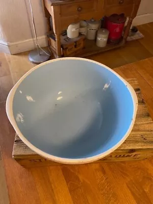 Vintage TG Green Easimix Traditional Mixing Bowl – Pale Blue Inside Kitchenalia • £24.99