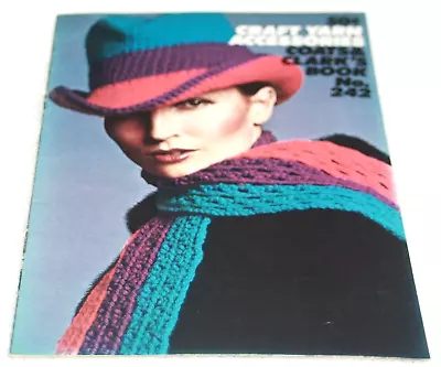 Coats & Clark's Book 242 Craft Yarn Accessories Vintage 1974 First Edition • $6.95