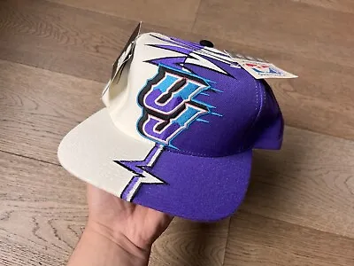 DS NWT Vintage 90s Utah Jazz Starter Shockwave Hat Snapback Cap • $200