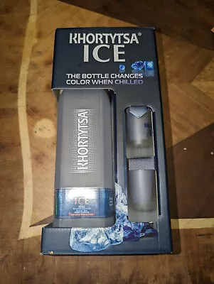 Khortytsa Ice Vodka Bottle Changing Color When Chilled 2 Shot Glasses • $35