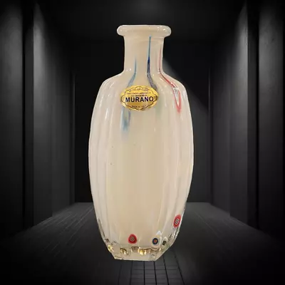 Murano Glass MILLEFIORE Vase 6.5” • $50