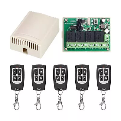 433Mhz Wireless RF Switch DC 12V 4CH Channel Long Range Remote Control Switch... • $35.72