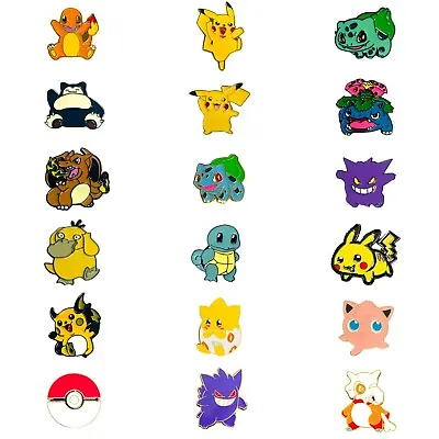£3.85 • Buy Pokemon Pin Badges Pikachu, Gengar, Snorlax, Eevee, Squirtle & More UK