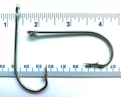 25 GT Stainless Steel O'Shaughnessy Fishing Hooks Size 7/0 34007 • $11.99