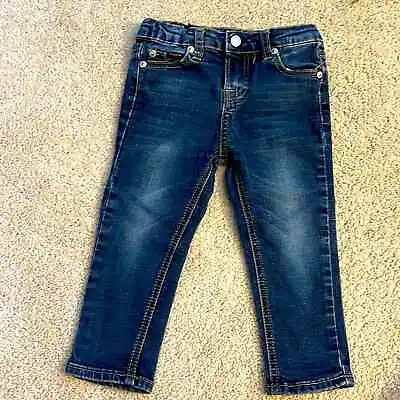 EGC New Toddler Girls 3T 7 For All Mankind Denim W/adjustable / Snap Waist • $16.91