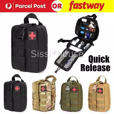 Tactical MOLLE Rip Away EMT IFAK Medical Pouch First Aid Kit Utility Bag AU • $14.79