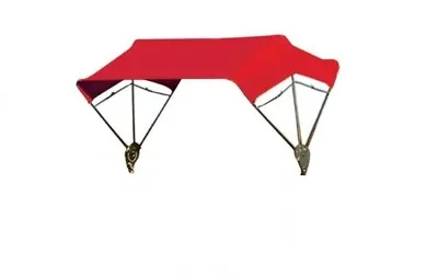 $199.95 • Buy Red Complete 3 Bow 40  Buggy Top Tractor Umbrella Frame & Canvas Cover TBT3