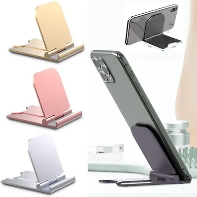 Mobile Phone Stand Desktop Holder Table Desk Mount Foldable For IPhone Samsung • $2.99