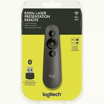 Logitech R500 Laser Presentation Remote Mac IOS Android Windows • £45