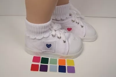 White Canvas Tennis Doll Shoes 44 Colors Templates For My Twinn Poseable (Debs*) • $15.89