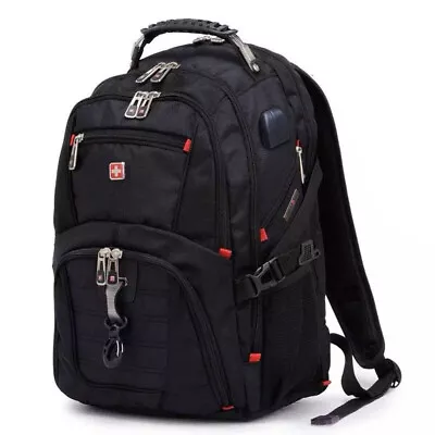 $50.34 • Buy 17  Swiss Gear Dustproof Laptop Backpack Travel School Bag Macbook Hiking Bag AU
