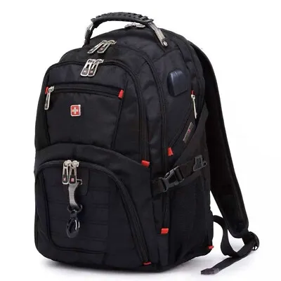 17  Swiss Gear Dustproof Laptop Backpack Travel School Bag Macbook Hiking Bag • $51.99