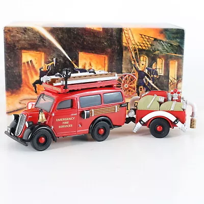 1950 Ford E83w Van W/ Trailer International Fire Engine Matchbox 1:43 Yfe18 • $12.50