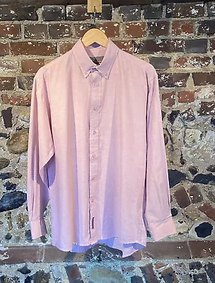 LE SHARK Shirt Size Large Button Up Long Sleeve Pink Smart Casual • £12