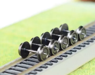 £7.55 • Buy 8 Sets X Model Railway Disc Wheels Steel 00g