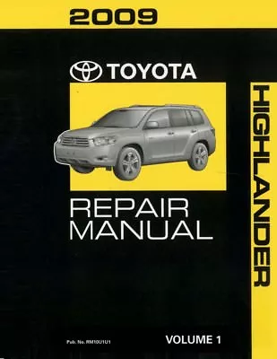 2009 Toyota Highlander Shop Service Repair Manual Book Volume 1 Only • $103.84