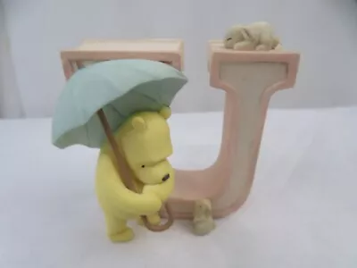 Disney Classic Winnie The Pooh Piglet Ceramic Alphabet Letter  U  Michel & Co. • $13.91